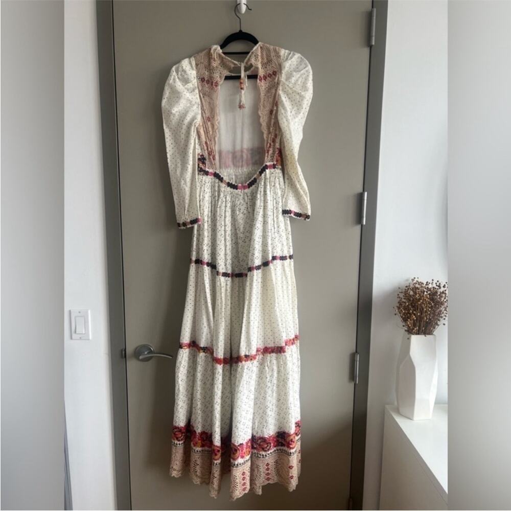 Ulla Johnson Salma Open-back Embroidered Macrame Dress maxi gown - Picture 13 of 15